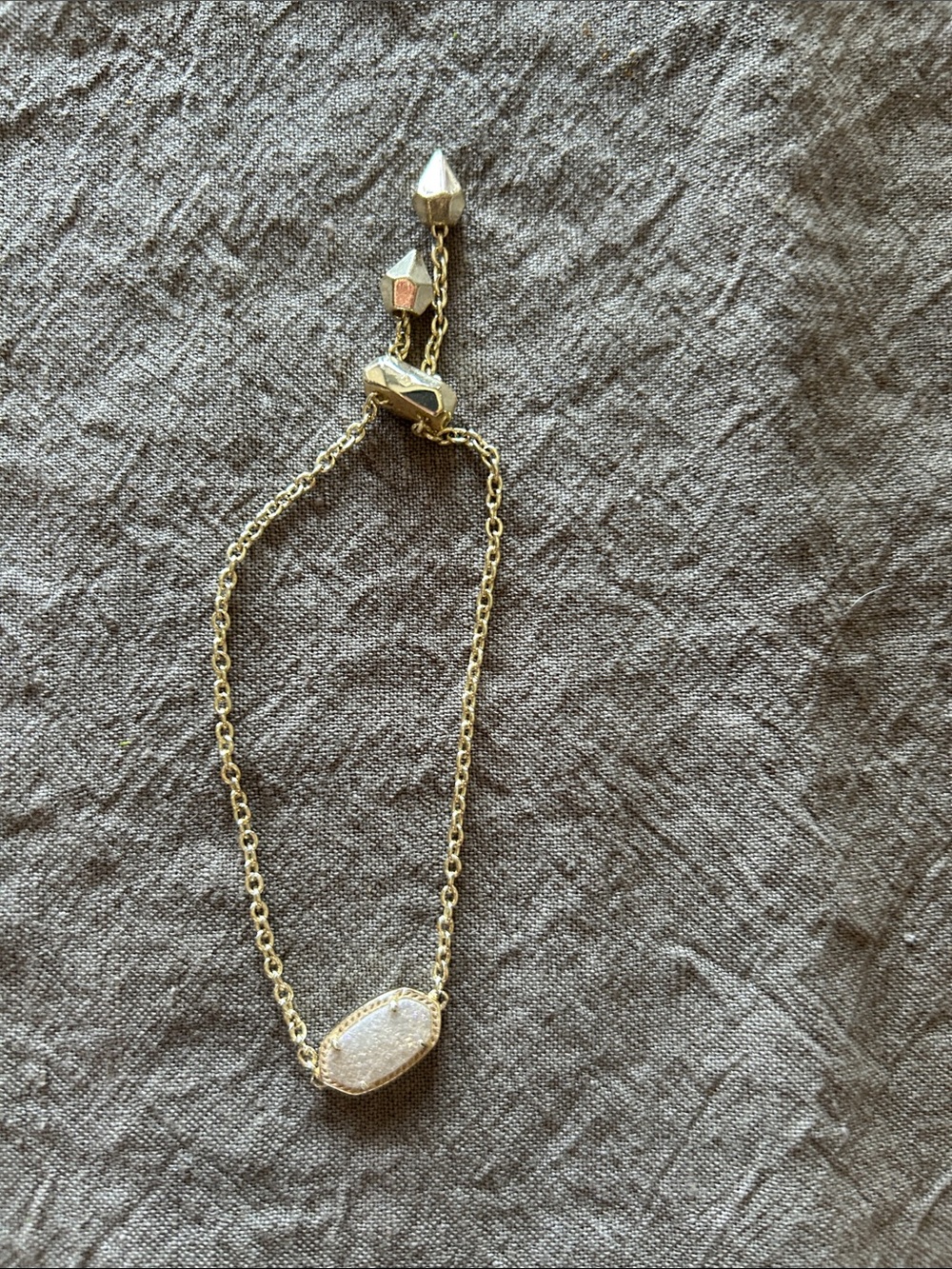 Kendra Scott Elaina Gold Druzy Adjustable Bracelet